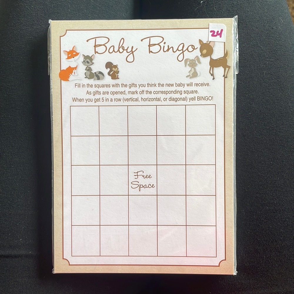 Baby Bingo (Baby Shower Game) 41ct